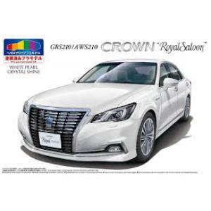 AOSHIMA 050828 PRE-PAINT系列--豐田汽車 GRS214/AW210 CROWN'ATHLETE'轎車(須自行黏合)/珍珠白色