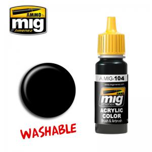 A.MIG-0104 可水洗黑色 WASHABLE BLACK
