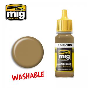 A.MIG-0105 可水洗泥土色 WASHABLE DUST (RAL 8000)