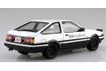 AOSHIMA 053133 1/24 PRE-PAINT系列--豐田.汽車 AE-86轎跑車/頭文字D.藤原拓海式樣(須自行黏合)