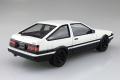 AOSHIMA 053140 1/24 PRE-PAINT系列--豐田.汽車 AE-86 TRUENO轎跑車(須自行黏合)/1983年.白色