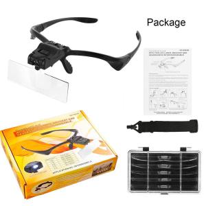 PATENTED PRODUCT 9892B 頭戴式附LED燈可換倍率鏡片放大鏡 WITH TWO LED LAMPS,BRACKET AND HEADBAND IS INTERCHANGEABLE
