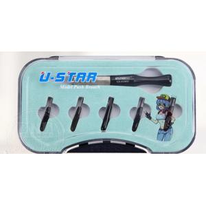 U-STAR UA-91903 模型專用鎢鋼推刀套裝(附0.15/0.1/0.2/0.3/0.5mm刀頭) MODEL SPECIAL TUNGSTEN STEEL PUSH KNIFE SET@@