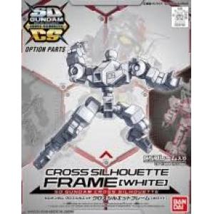 BANDAI 5060671 SDCS系列#OP-01--白色骨架 附吉姆頭  CROSS SILHOUETTE FRAME (WHITE) MOBILE SUIT GUNDAM