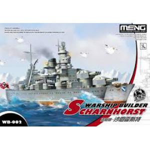 MENG MODELS WB-002 Q版船艦系列--WW II德國.海軍 '沙恩霍斯特'戰列艦