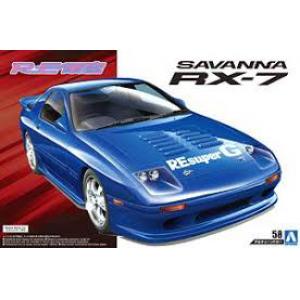 AOSHIMA 055809 1/24 馬自達汽車 FC3S RX-7跑車/1989年.RE雨宮式樣
