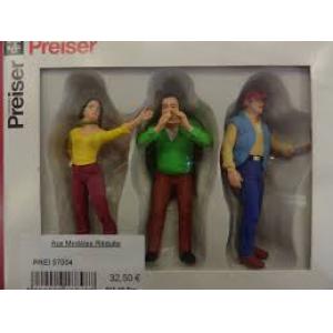 PREISER 57004 1/24 搭便車旅行者人物組 Standing Truck Drivers & Hitchhiker