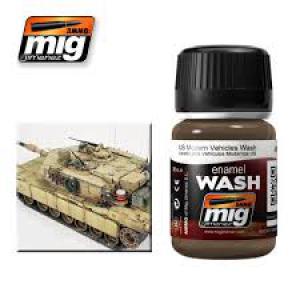A.MIG-1007 琺瑯漆漬洗塗料--現代美軍裝甲車輛漬洗塗色 US MODERN VEHICLES WASH