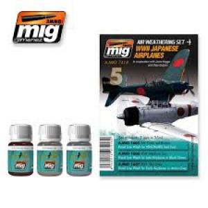 A.MIG-7418 WW II日本.帝國軍機舊化組 AIR WEATHING SET--WW II JAPANESE AIRPLANES