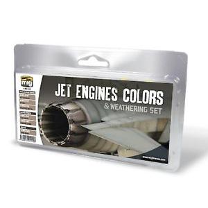 A.MIG-7445 噴射引擎顏料&舊化組 JET ENGINES COLORS & WEATHERING SET