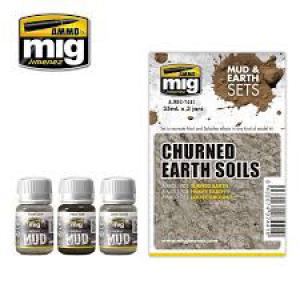 A.MIG-7441 灰塵.泥巴組--攪動泥巴&土 MUD & EARTH SET--CHURNED EARTH SOILS