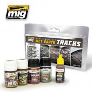A.MIG-7438 舊化組--濕泥土履帶適用 WEATHERING SET--WET EARTH TRACKS