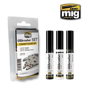 A.MIG-7505 油畫筆組-星際戰艦適用 OILBRUSHER SET--STARSHIP COLORS SET