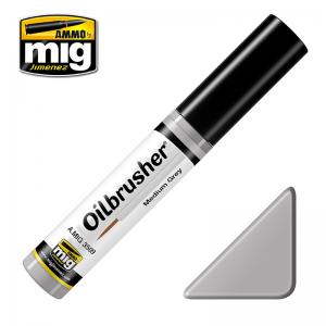 A.MIG-3509 油畫筆--中灰色 OILBRUSHER--MEDIUM GREY