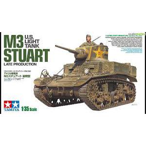 TAMIYA 35360 1/35 WW II美國.陸軍 M-3'司圖亞特'後期生產型輕型坦克/附1943年.國民革命軍.駐印第一戰車營水貼紙