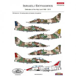 TIGER WINGS 48-107 1/48 以色列.空軍 A-4/TA-4'天鷹'A/F/F/J/H戰鬥機適用隊徽水貼紙