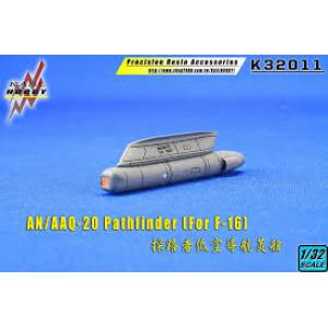 KASL/凱斯洛 1/32 K-32011 美國.空軍 F-16戰鬥機適用AN/AAQ-20探路者低空導航吊艙