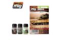 A.MIG-7410 現代美軍 車輛琺瑯漆&舊化塗料組 US MODERN VEHICLES ENAMEL & PIGMENTS SET