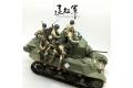 YUFAN MODEL YFWW-3501 1/35 WW II中國 遠征軍(M3坦克隨伴步兵)人物