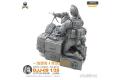 YUFAN MODEL DJJ-09 1/35 戰地小玫瑰系列--美國 海豹突擊隊--女兵( 女機槍手 跪姿)帶地台