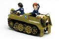 PLATZ 050639-GPSP-2 1/35 少女與戰車系列--劇場版.WW II德國.陸軍 Sd.Kfz.2半履帶車&美穗和優花里/大洗女子學院式樣