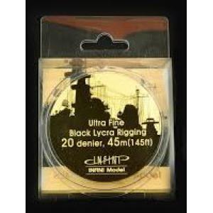 團購 INFINI MODEL IR-0201B 特細(直徑0.048mm).黑色.萊卡線 ULTRA FINE.LYCRA RIGGING