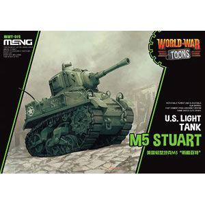 MENG MODELS WWT-012 Q版坦克系列--WW II美國.陸軍 M-5'司圖亞特'坦克