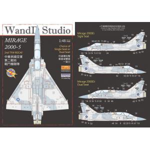WANDD WDD-48014 1/48  中華民國.空軍Mirage/幻象 2000-5Ei/Di 全機細節警語@@