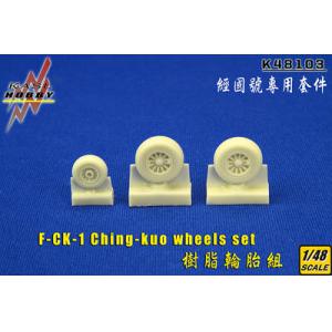 KASL/凱斯洛 K-48103 1/48 台灣.空軍F-CK-1'經國'戰鬥機適用樹脂重力胎組