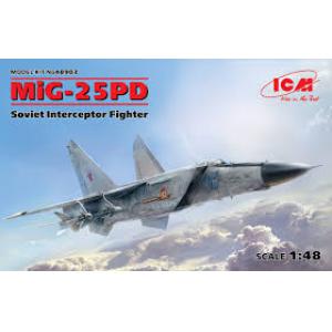 團購.ICM 48903 1/48 蘇聯.空軍 MIG-25PD'狐蝠'戰鬥攔截機