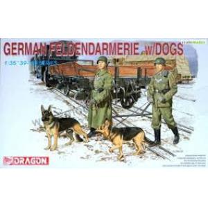 DRAGON 6098 1/35 WW II德國.陸軍 帶狼犬巡邏憲兵人物組