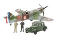 TAMIYA 61109 1/48 WW II法國.空軍 地瓦丁飛機 D-520戰鬥機帶參謀車/空戰英雄式樣