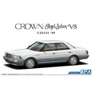 AOSHIMA 055953 1/24 豐田汽車 UZS-131'皇冠.皇家沙龍/CROWN'V8轎車/1989年份