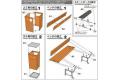 HASEGAWA 62010-FA-10 1/12 公園長椅及垃圾箱/免膠水黏合