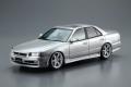 AOSHIMA 055960 1/24 日產汽車 ER-34'天際線/SKYLINE'25GT 渦輪增壓轎跑車/2001年帶VOLK RACING公司 TE37 19吋輪框式樣