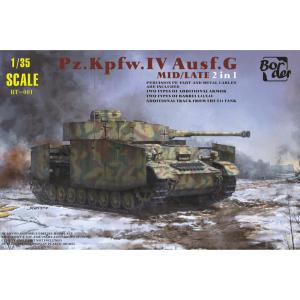 團購.邊境/BORDER BT-001 1/35 WW II德國.陸軍 Pz.Kpfw.IV Ausf.G四號G中期/後期生產型坦克/2合1