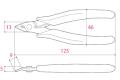 TSUNODA/角田 牛頭牌 FC-120bk 120mm斜口鉗/台灣限定版 黑色