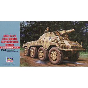 HASEGAWA 31154-MT-54 1/72 WW II德國.陸軍 Sd.Kfz.234/3 8輪式偵蒐甲車