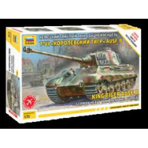 ZVEZDA 5023 1/72 WW II德國.陸軍 Pz.Kpfw VI Ausf.B'虎王'帶亨舍爾砲塔重型坦克/免膠水黏合