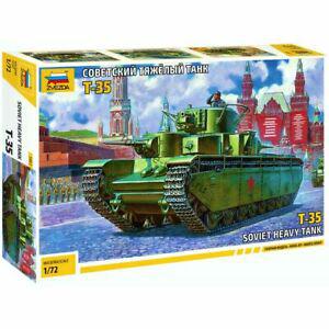 ZVEZDA 5061 1/72 WW II蘇聯.陸軍 T-35多砲塔重型坦克 