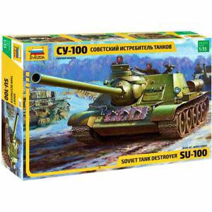 ZVZDA 3688 1/35 WW II蘇聯.陸軍 SU-100坦克殲擊車
