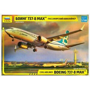 ZVEZDA 7026 1/144美國.波音公司 B-737-8 MAX區間客機