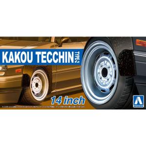 AOSHIMA 054680 1/24 #77 KAKOU TECCHIN公司 TYPE-2 14英吋輪框及輪胎