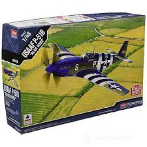 ACADEMY 12303 1/48 WW II美國陸軍 P-51B'野馬'戰鬥機/藍鼻子塗裝式樣