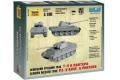 ZVEZDA 6196 1/100 WW II德國.陸軍 Pz.Kpfw.V Ausf.G 五號G型'黑豹'坦克/免膠水黏合.卡緊模型