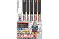 MR.HOBBY GMS-122 鋼彈適用馬克筆套組/6色 GUNDAM MAKER SET/6 COLOR