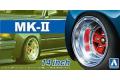 AOSHIMA 053881 1/24 #55 TUNED PARTS公司 MK-II 14英吋輪框及輪胎
