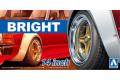 AOSHIMA 054703 1/24 #79 TUNED PARTS 公司 BRIGHT 14英吋輪框及輪胎