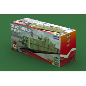 HOBBY BOSS 85515 1/35 WW II蘇聯.陸軍 MBV-2裝甲列車(F-34戰車砲搭載型)