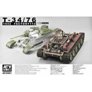 AFV CLUB 35S51 1/35 WW II蘇聯.陸軍 T-34/76/1942年112工廠生產型坦克